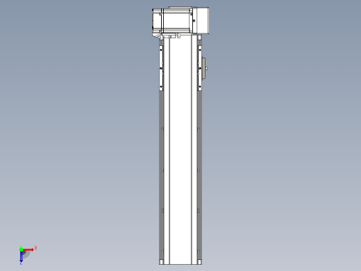 皮带直线轴半封闭可选导轨TPA-HNB-105D-90-L350-LU-C-P20-N3俯视缩略图