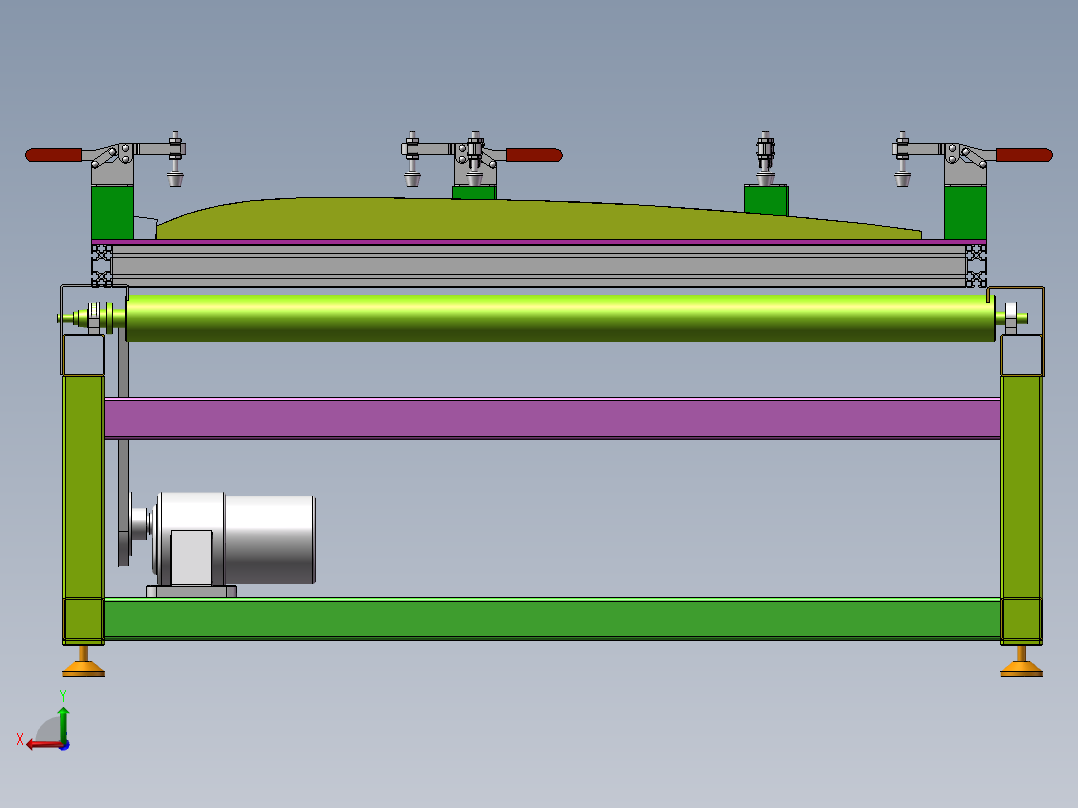 车门安装夹具sw18后视图