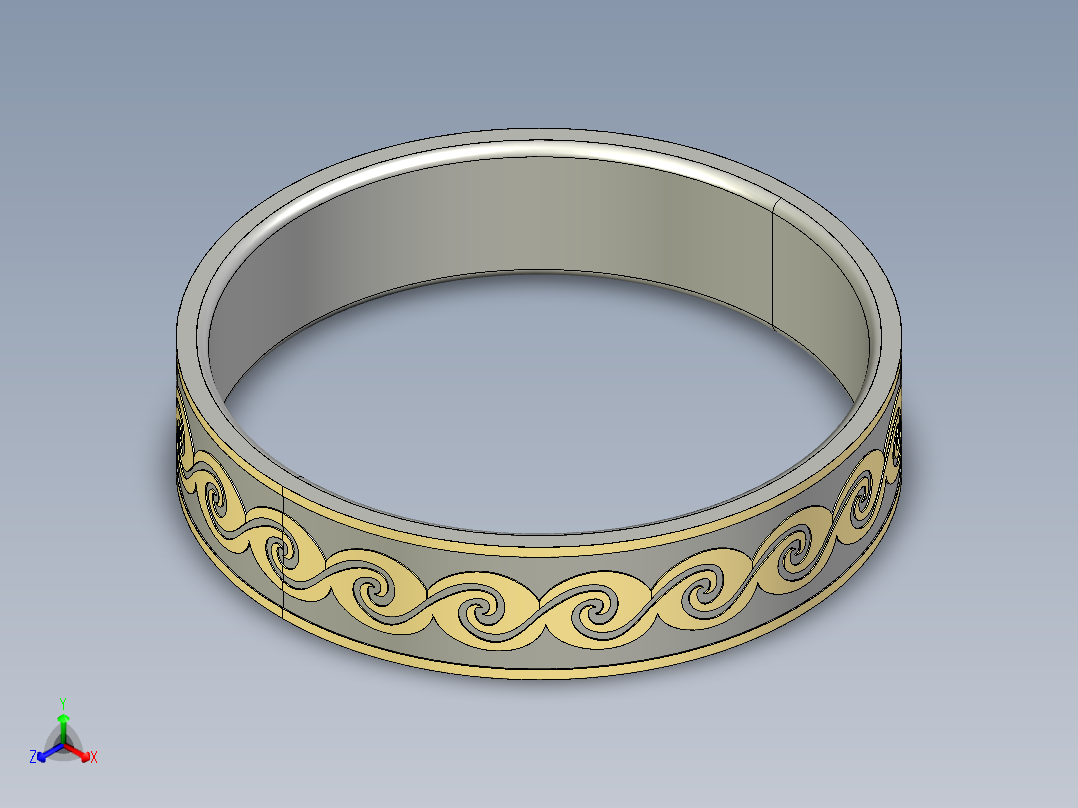 solidworks 创意戒子正等轴测图
