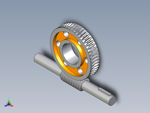 蜗轮-蜗杆减速比50中心距131
