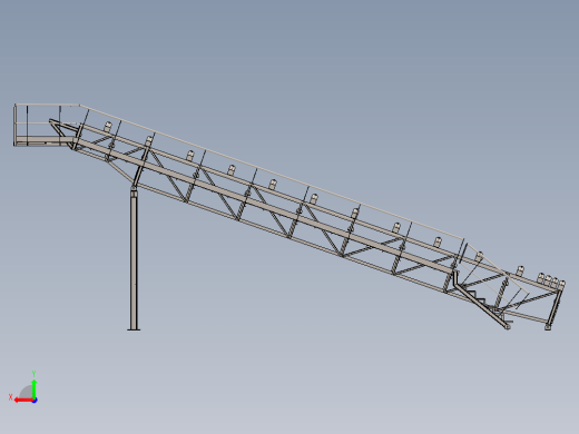CINTA输送带输送机结构3D图纸 Solidworks设计后视缩略图