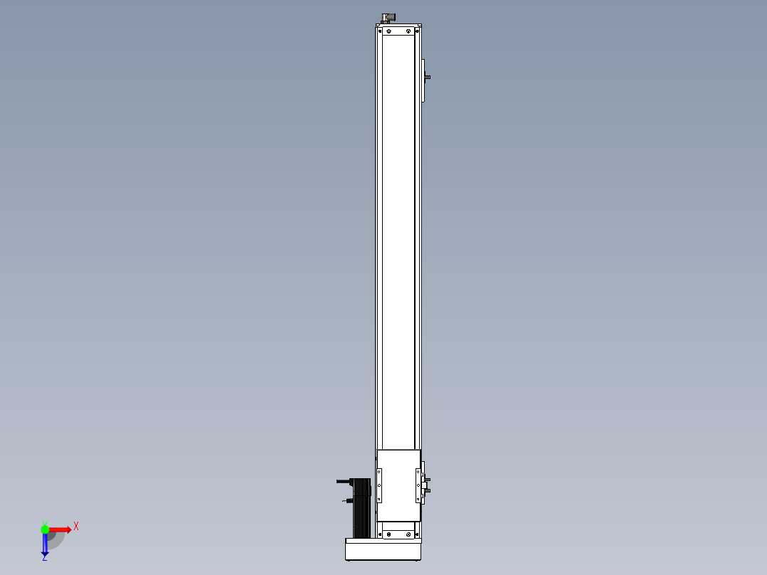 Toyo东佑达直线模组-ECH12-950-BR-100W+煞車俯视图