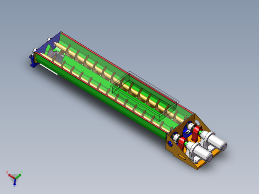 B2_双螺旋输送机creo4