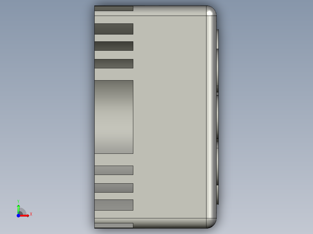 投影仪LED拾音器前视图