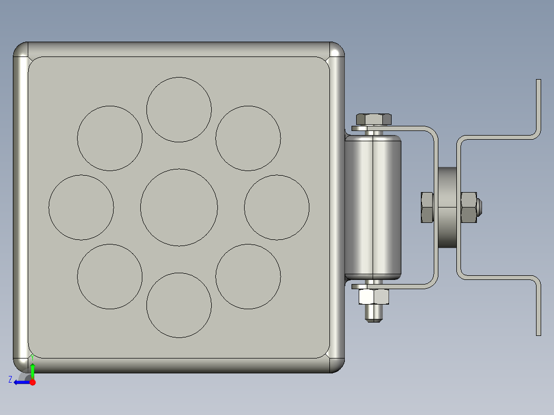 投影仪LED拾音器右视图