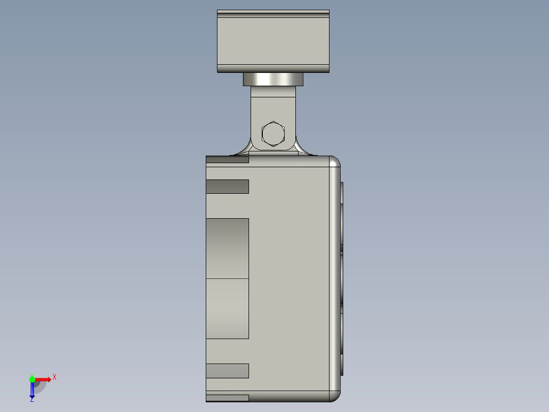 投影仪LED拾音器俯视图