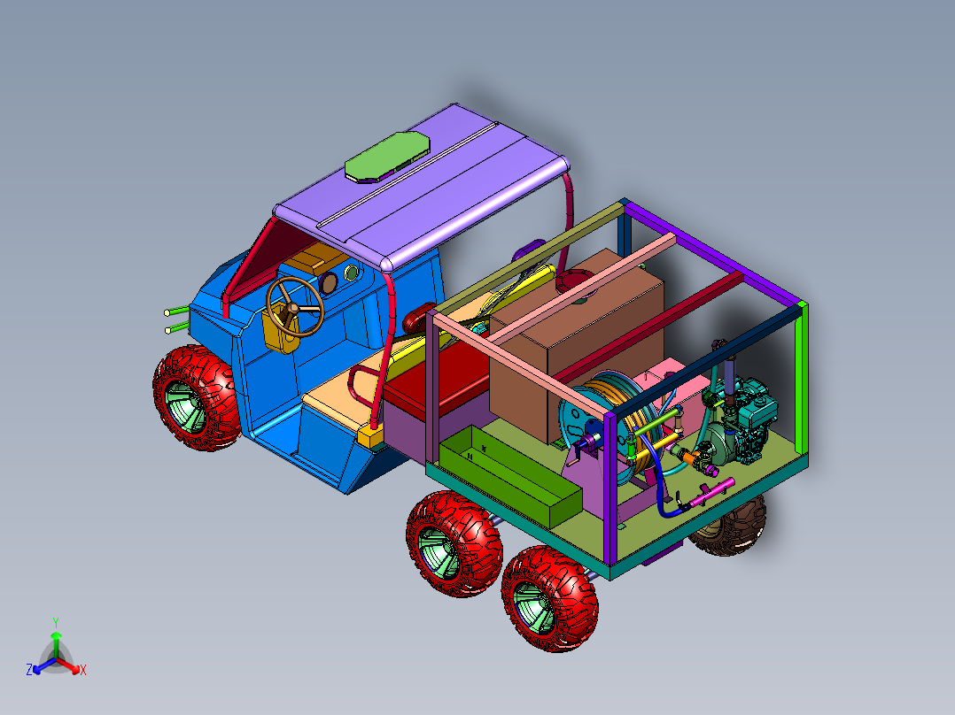全地形高机动越野救援消防车