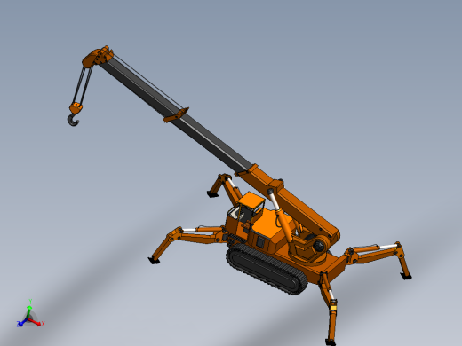 蜘蛛式起重机三维模型