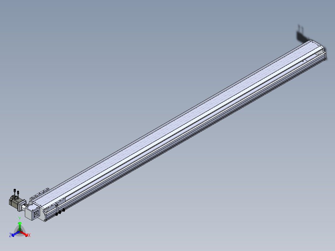 东锦同步带传动-直线滑台模组DH210B-L150-S2950-BL-P750W-C3主视图