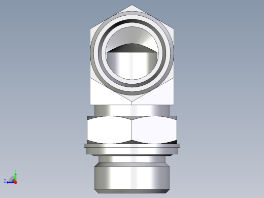 卡套式工业通用硬管接头EO_Adjustable_Locknut_elbow_WEE22LM27x2OMDCF右视缩略图