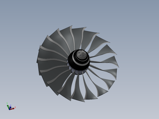 涡轮 叶片 涡扇 (44)