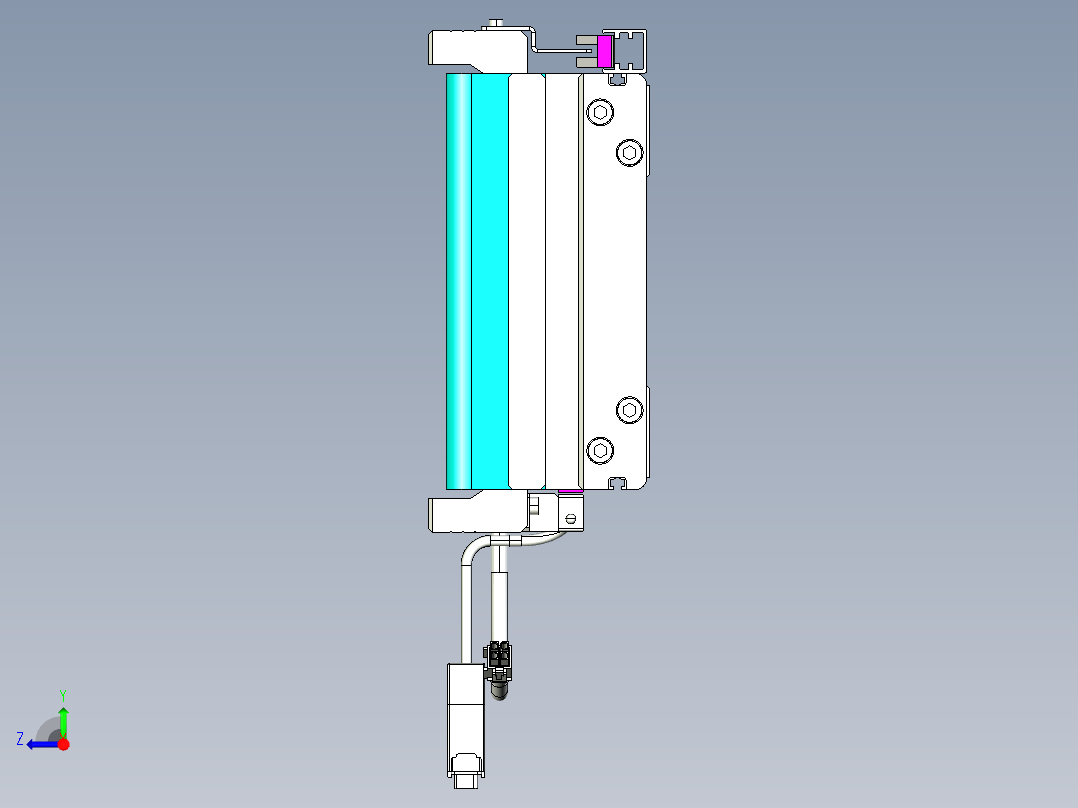 威洛博VL系列3d模型模组VL17E2Y-S3000右视图