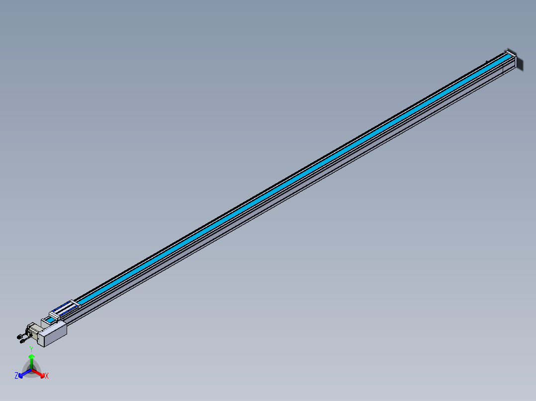 威洛博LB.GB同步带传动--欧规系列LB6A-L65-S3000-BL正等轴测图