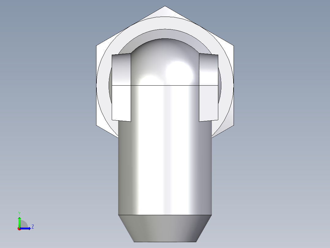 卡套式工业通用硬管接头EO_Weld_elbown_WAS10S左视图