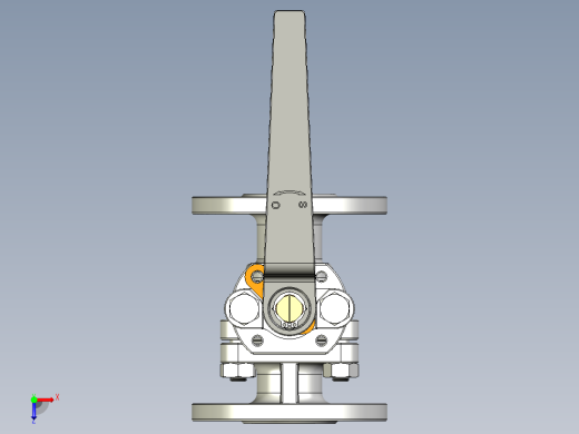 管道手动球阀-水管开关阀-手动阀门User Library-md52c150dn25-1俯视缩略图