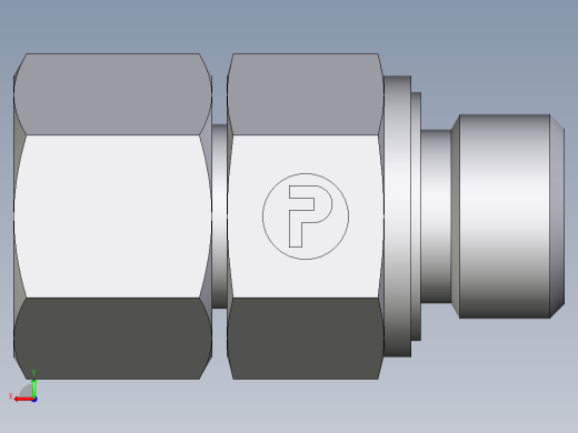 卡套式工业通用硬管接头EO_Swivel_connector_EGE10SMEDCF后视缩略图