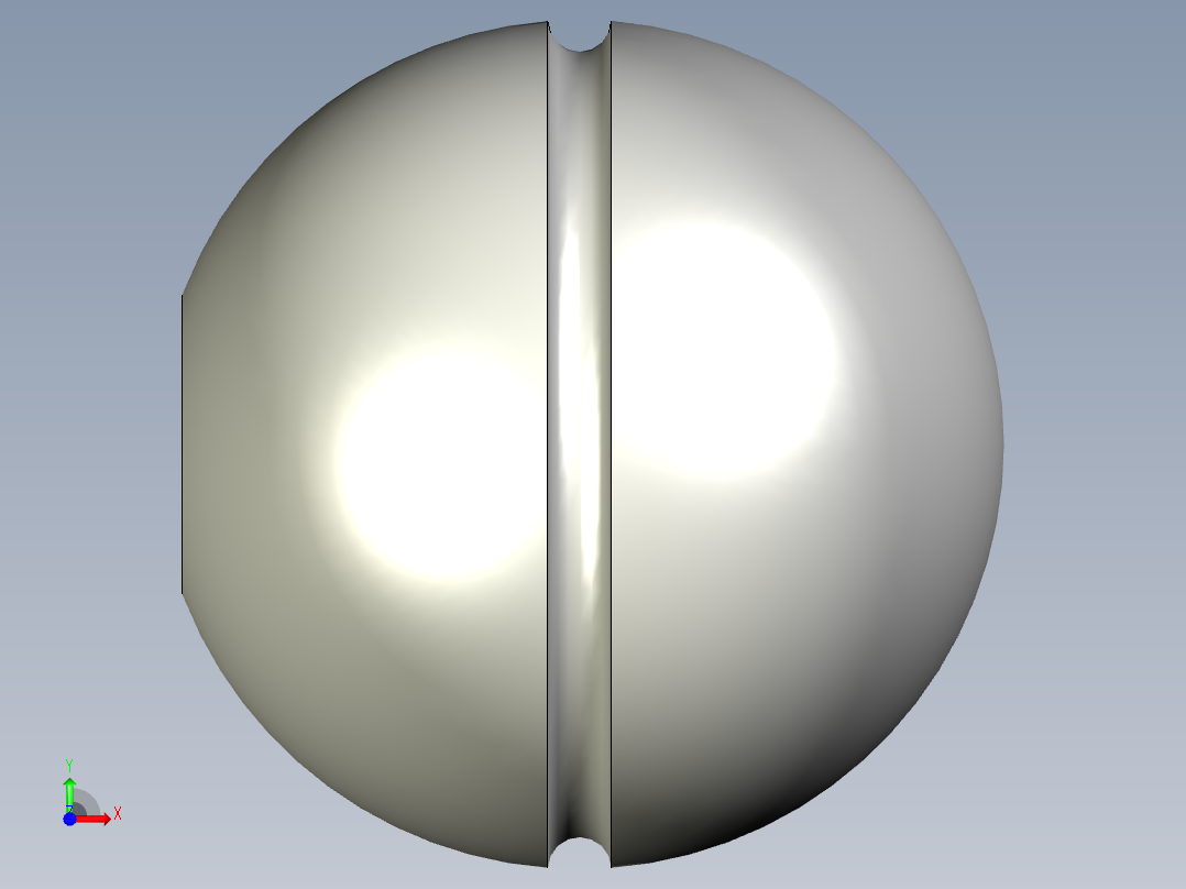 球型把手(壓入式)S.N-3D多系列多零件图纸模型前视图