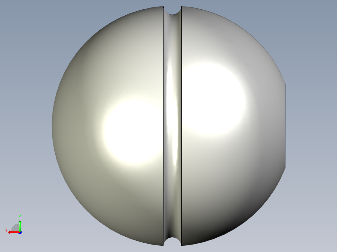 球型把手(壓入式)S.N-3D多系列多零件图纸模型后视图