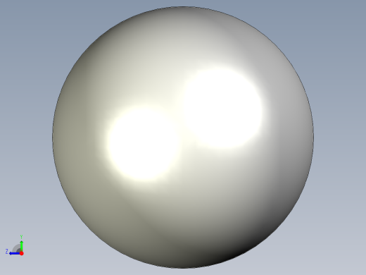 球型把手(壓入式)S.N-3D多系列多零件图纸模型右视缩略图