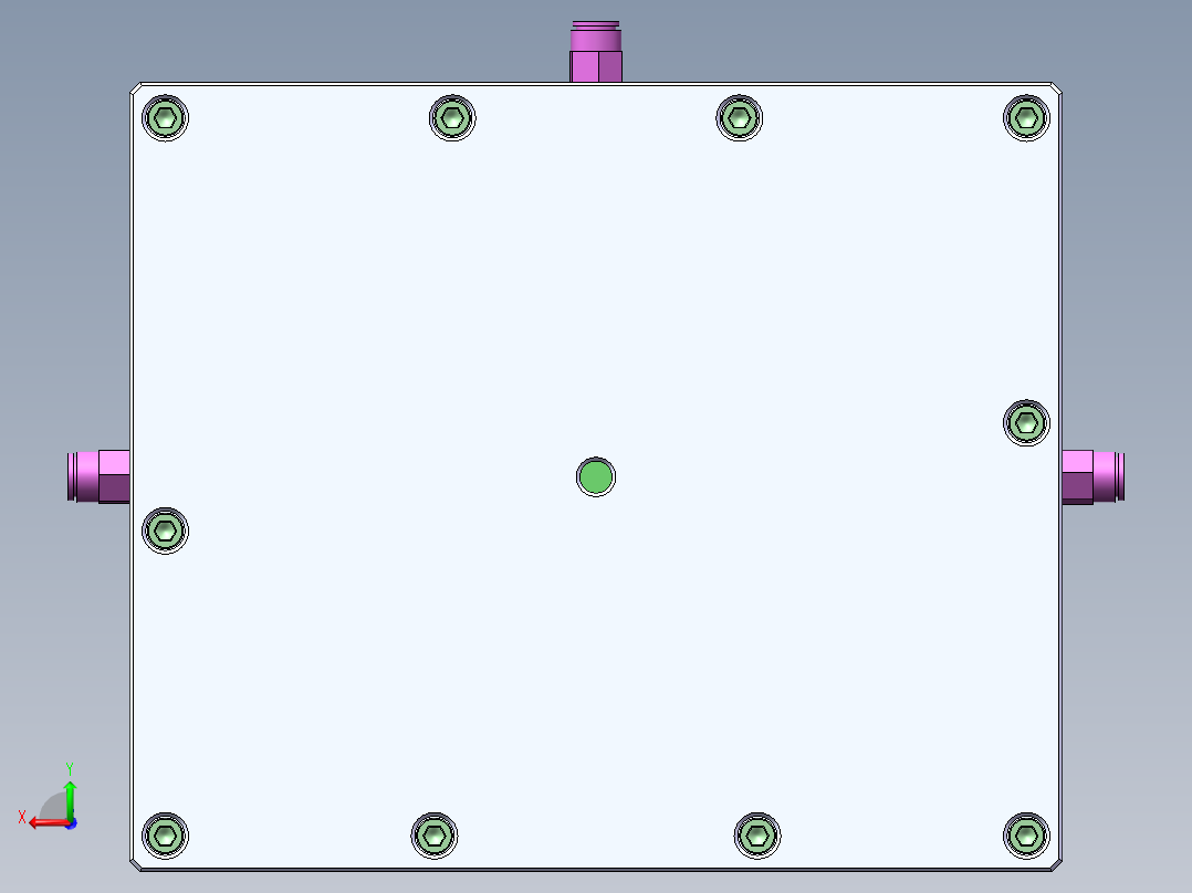 贴胶治具-1出4后视图