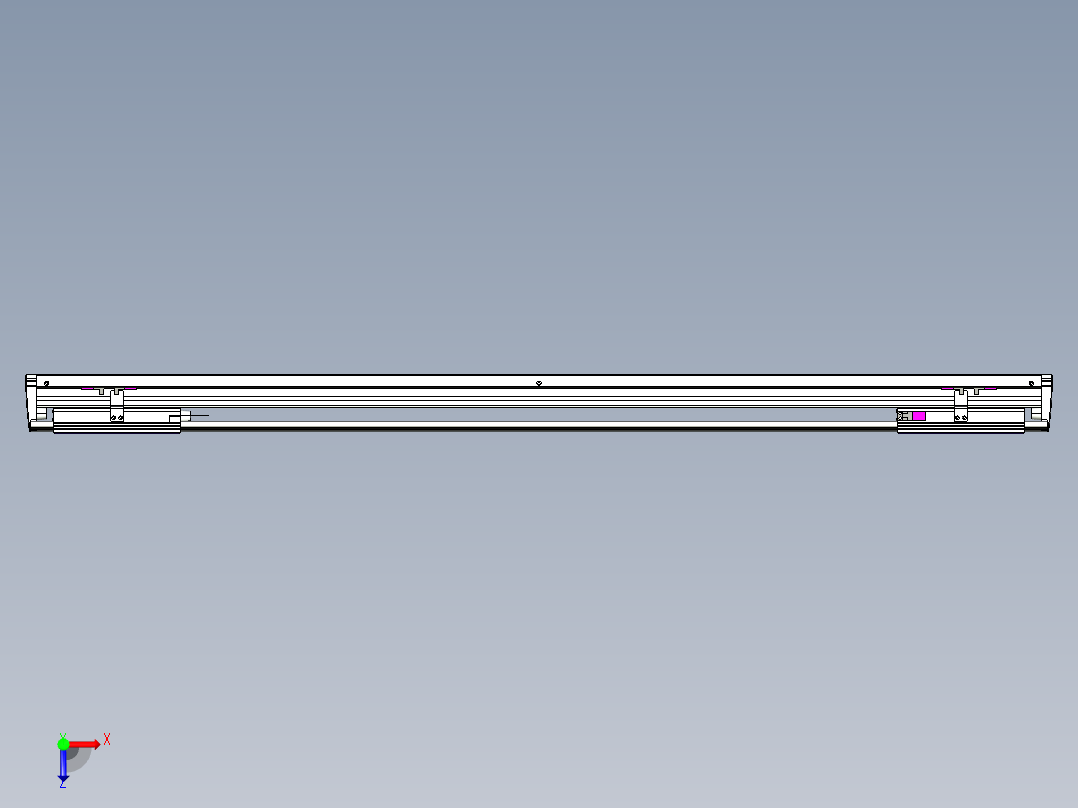 威洛博VL系列3d模型模组2VL14S2Y-S1000俯视图