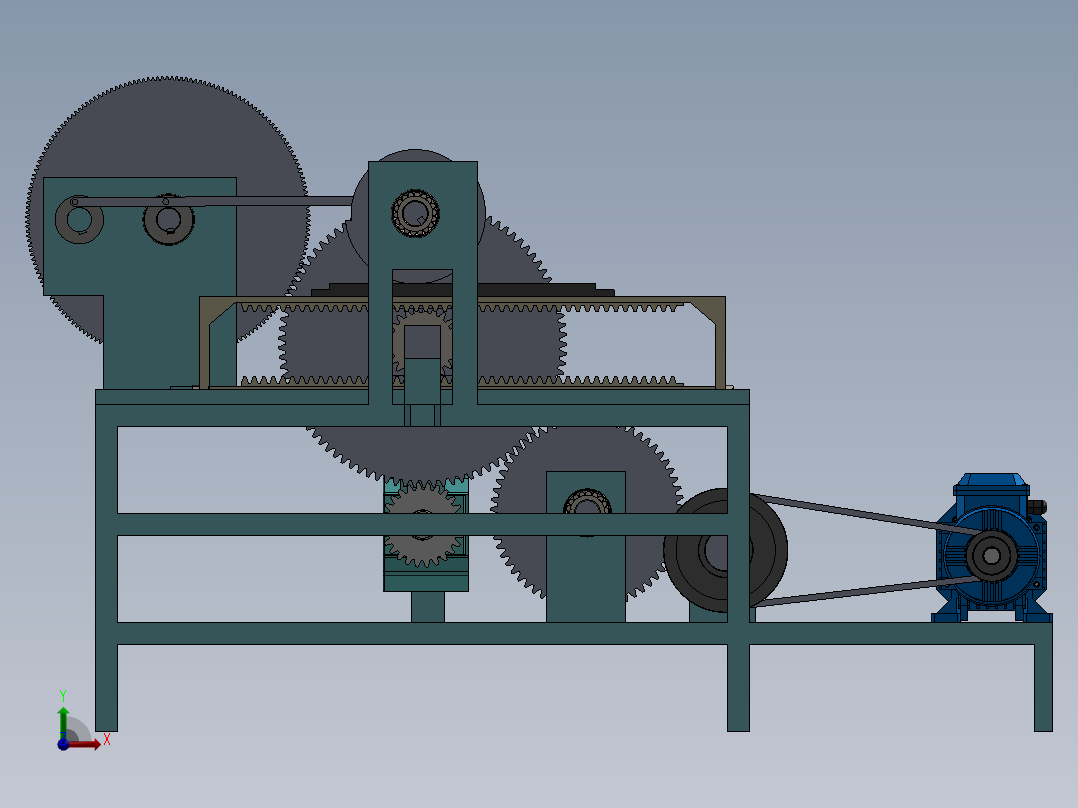 平台印刷机SW+CAD 24.5.6+260+001前视图