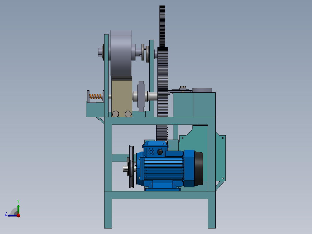 平台印刷机SW+CAD 24.5.6+260+001右视图