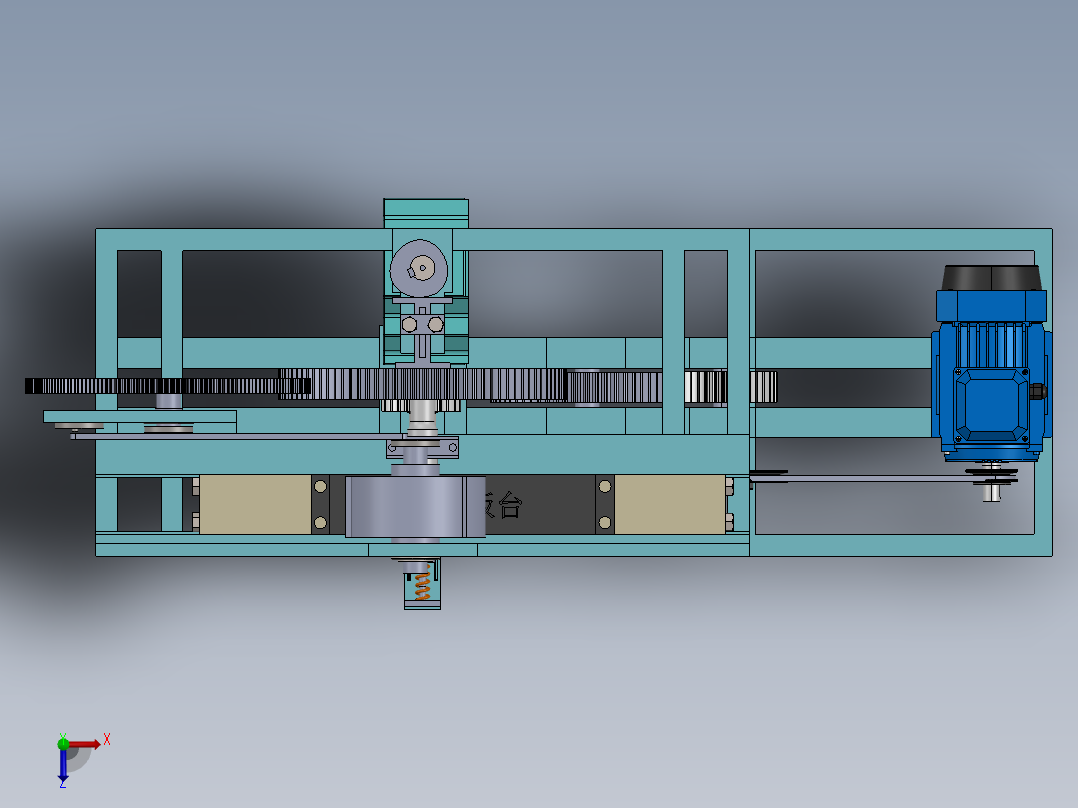 平台印刷机SW+CAD 24.5.6+260+001俯视图