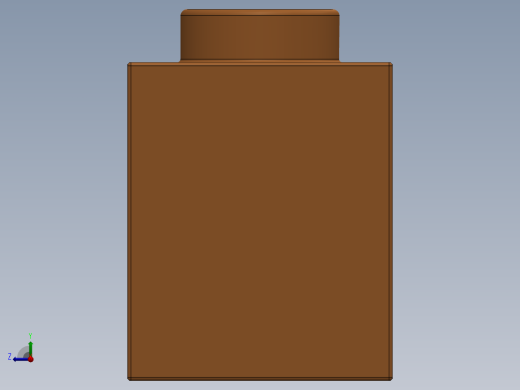 乐高机械组积木（横梁）-4294620 - 3894 Bright Orange Technic Brick 1 x 6 with Holes右视缩略图