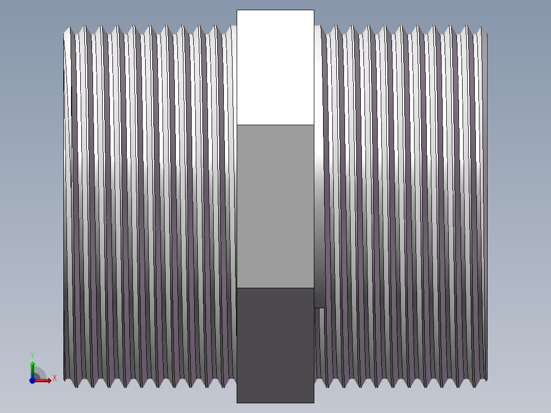 对丝-六角等径 DN40前视图