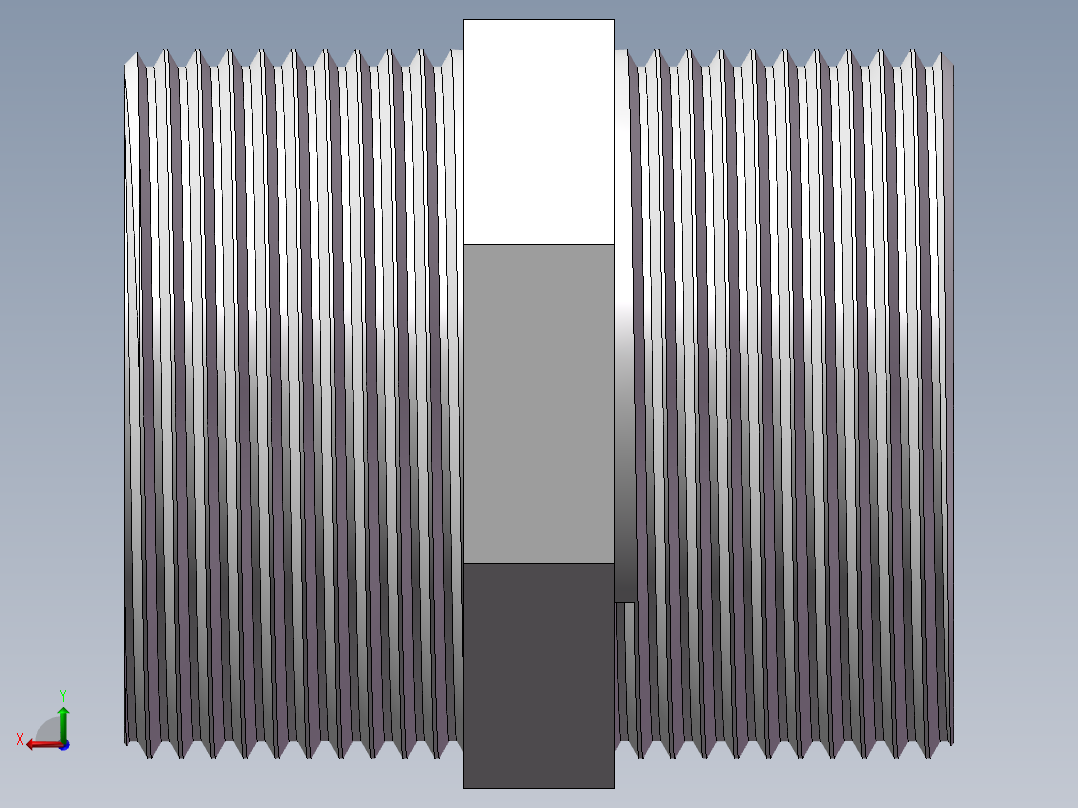 对丝-六角等径 DN40后视图