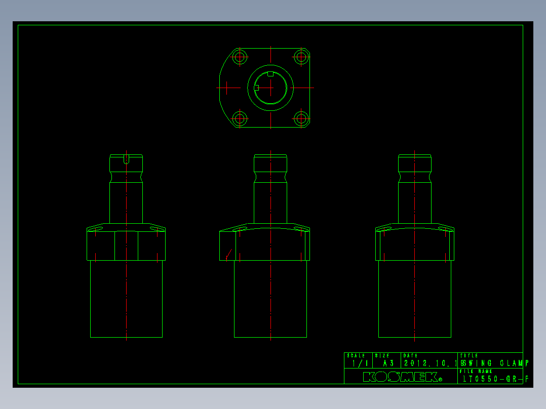 KOSMEKLT0550-GR-F多系列多零件图纸模型多系列多零件图纸模型