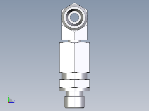 卡套式工业通用硬管接头EO_Assembled_adjustable_standpipe_branch_tee_EVT06LROMD71左视缩略图