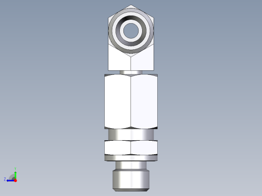 卡套式工业通用硬管接头EO_Assembled_adjustable_standpipe_branch_tee_EVT06LROMD71右视缩略图
