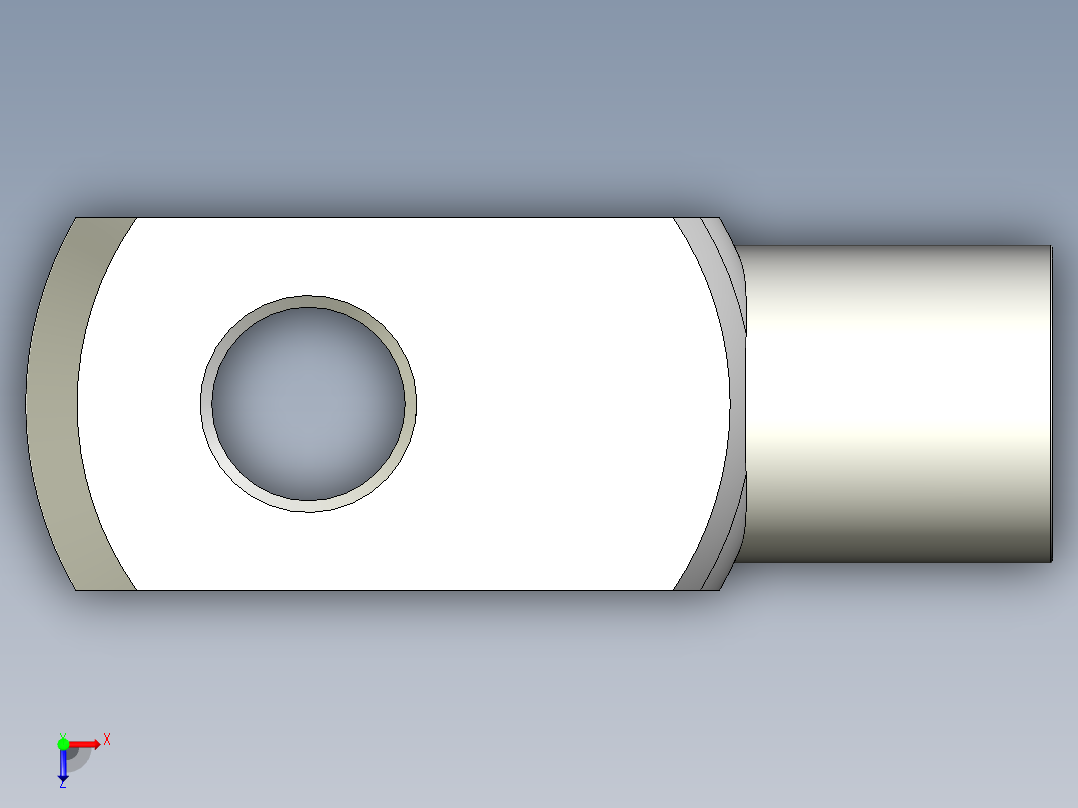 U接頭10.,12.,14.,16.,18-3D多系列多零件图纸模型俯视图