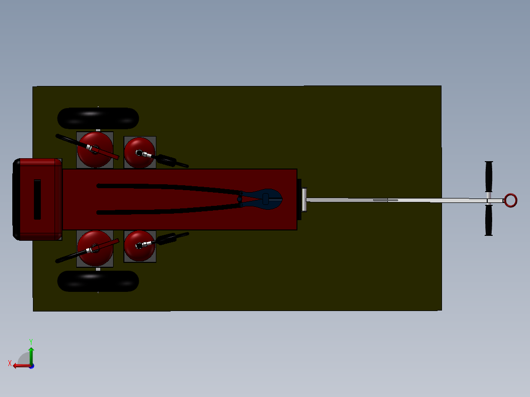 机场消防车后视图