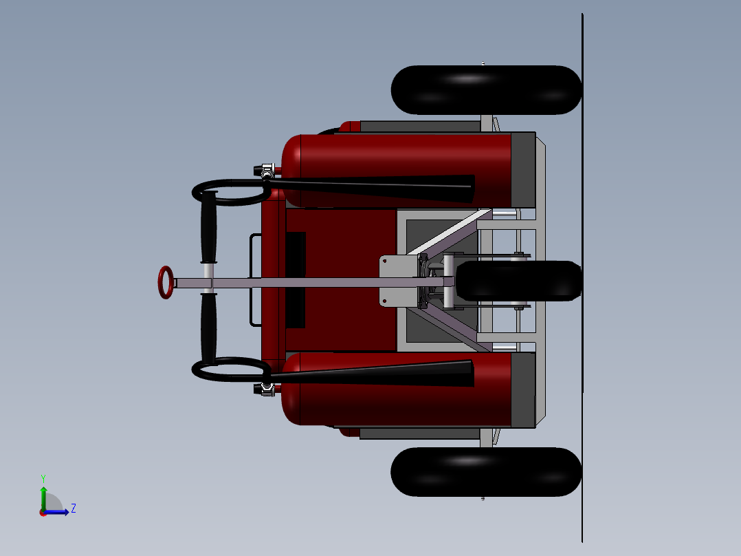 机场消防车左视图