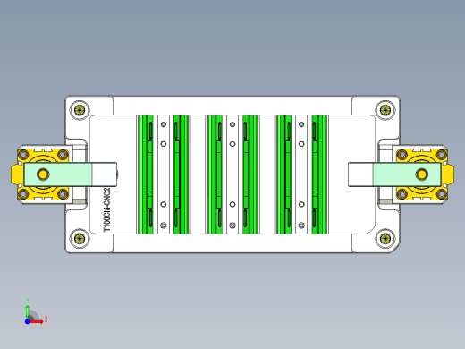 t100chi笔记本CNC工装夹具三维模型-CNC2前视缩略图