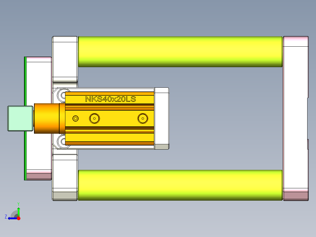 t100chi笔记本CNC工装夹具三维模型-CNC2右视图