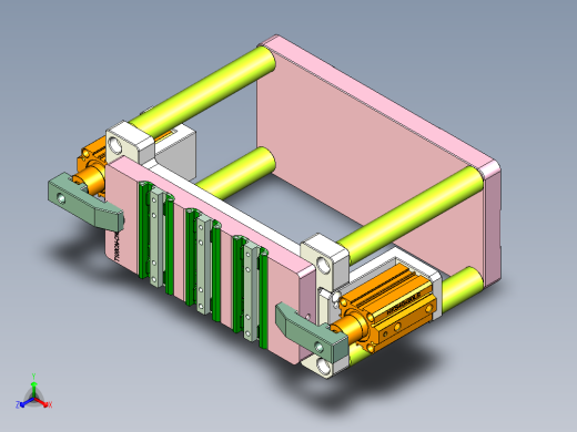 t100chi笔记本CNC工装夹具三维模型-CNC2正等轴测缩略图