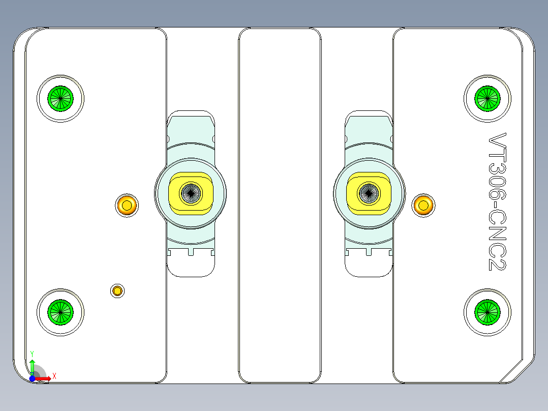 VT306-笔记本CNC工装夹具三维模型CNC2-20150323前视图