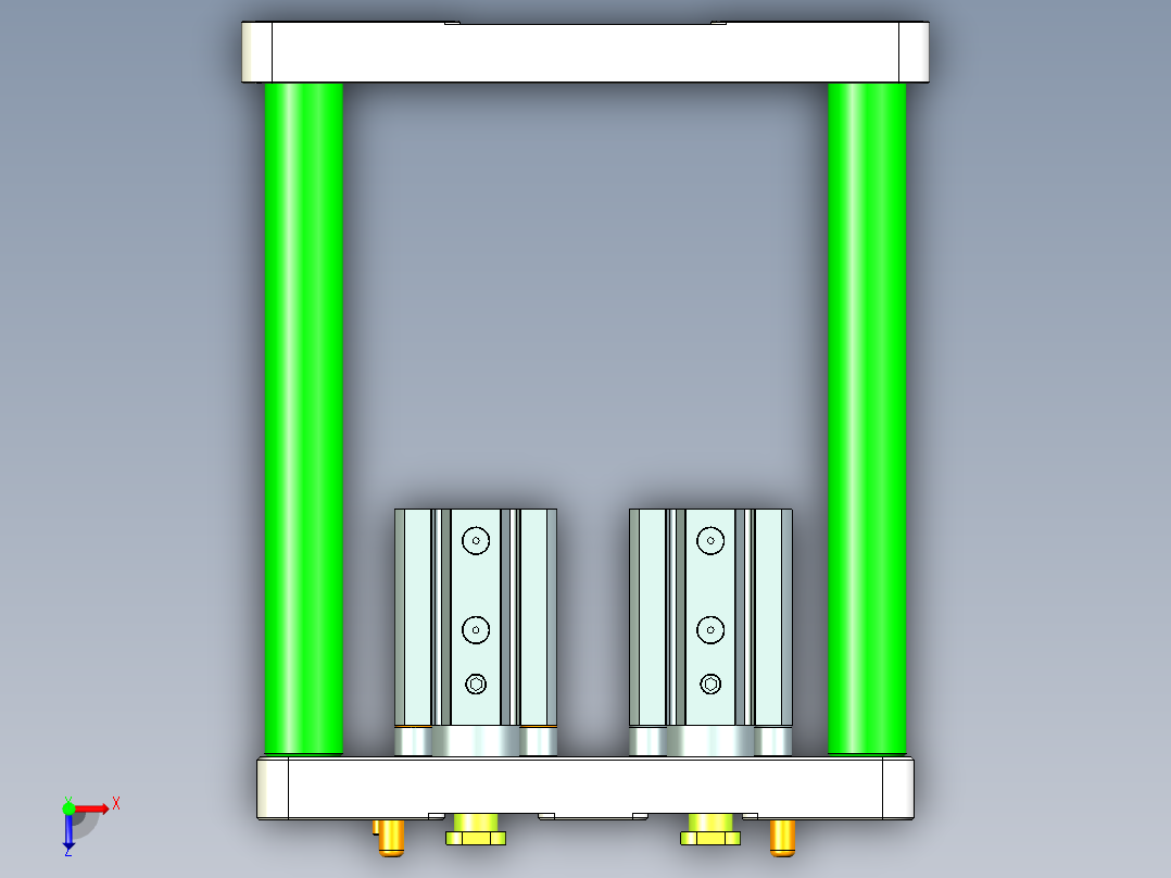 VT306-笔记本CNC工装夹具三维模型CNC2-20150323俯视图