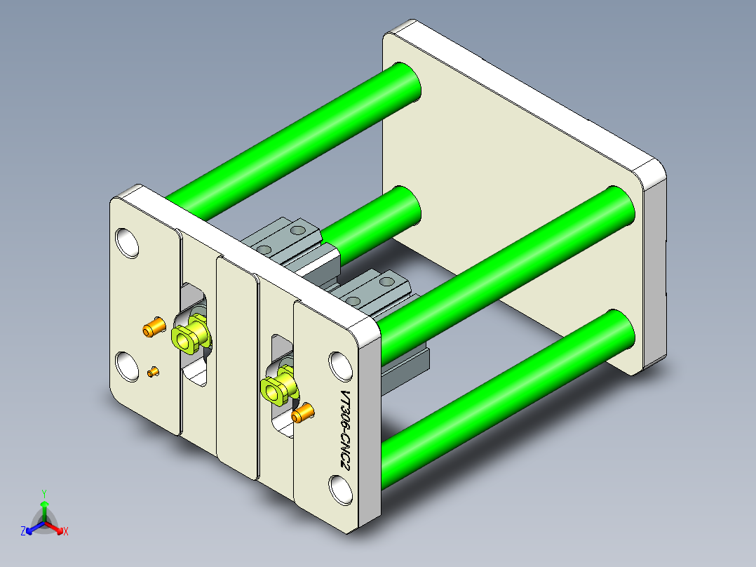 VT306-笔记本CNC工装夹具三维模型CNC2-20150323正等轴测图