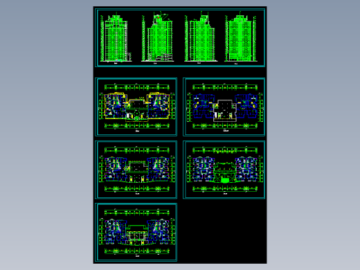 北京高层商住楼建筑图纸