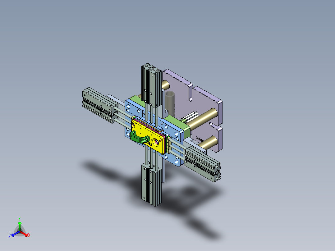 X3-B-CNC6笔记本CNC工装夹具三维模型-0924主视图