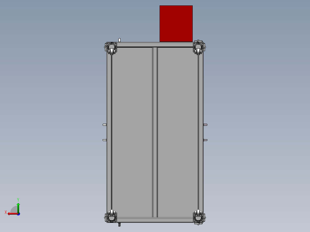 电容剪脚折弯成型机（sw18可编辑+工程图+bom）后视图
