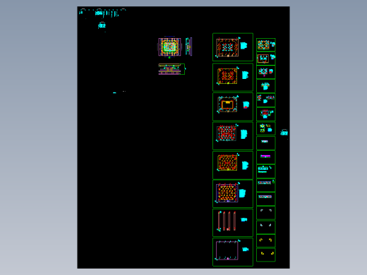 笔记本C壳面板侧切模具设计图