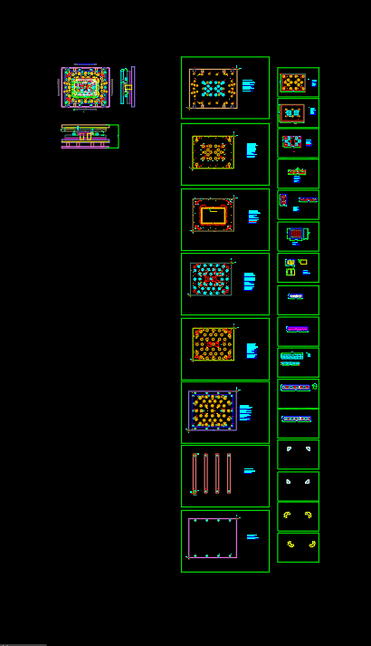 笔记本C壳面板侧切模具设计图