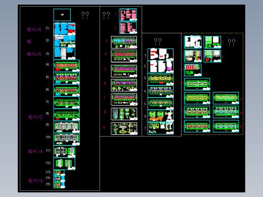 某多层砖混结构住宅楼建筑结构水暖电施工图