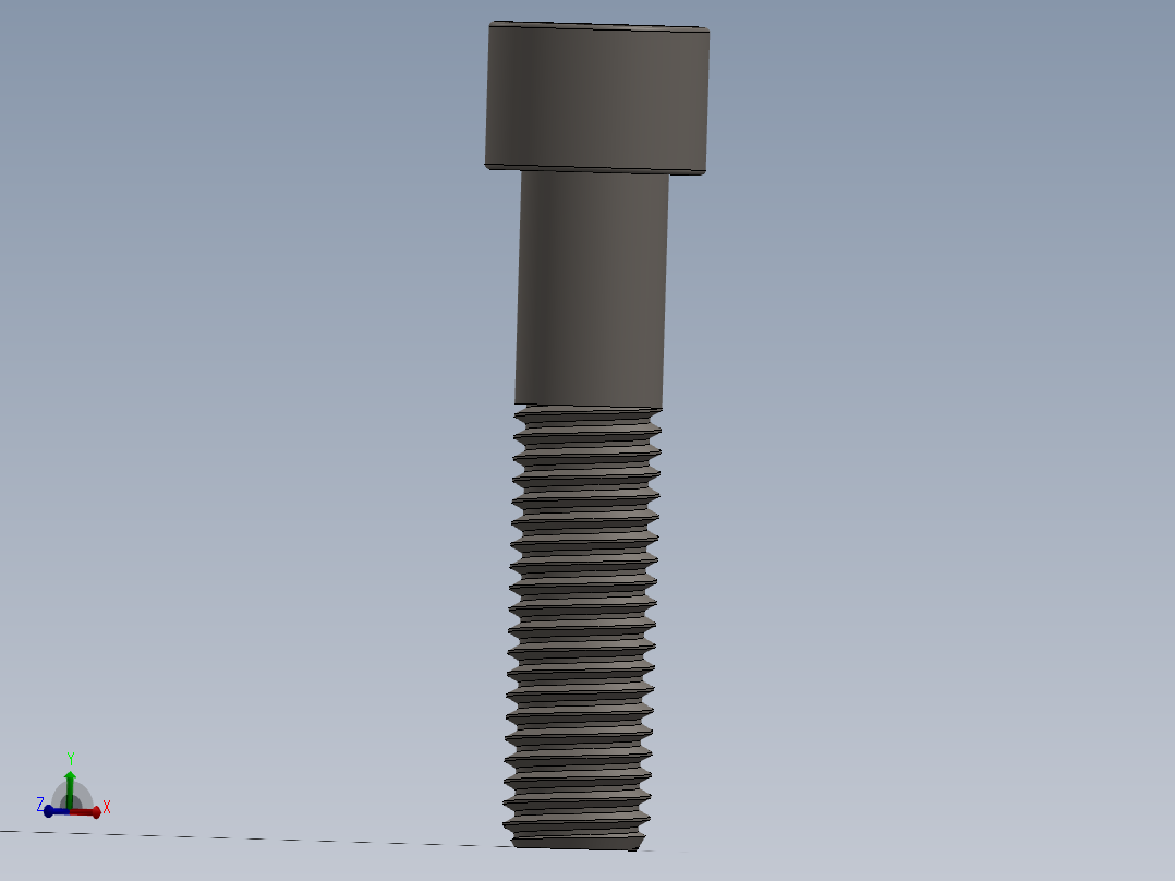 Screw_DIN_912_M12x55_A2.SLDPRT公制内六角螺钉